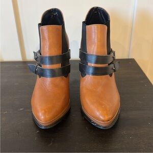 Kelsi Dagger Ankle Boots with Straps like new